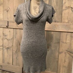 A. Byer gray cowl neck sweater dress size medium